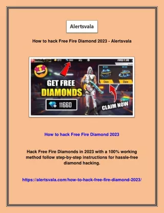 How to hack Free Fire Diamond 2023 - Alertsvala