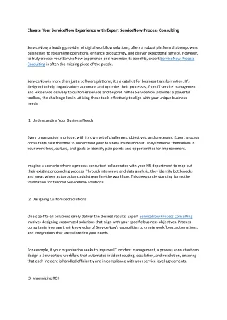 elevate your servicenow experience with expert