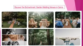 Discover the Enchantment Garden Wedding Venues in Cairns