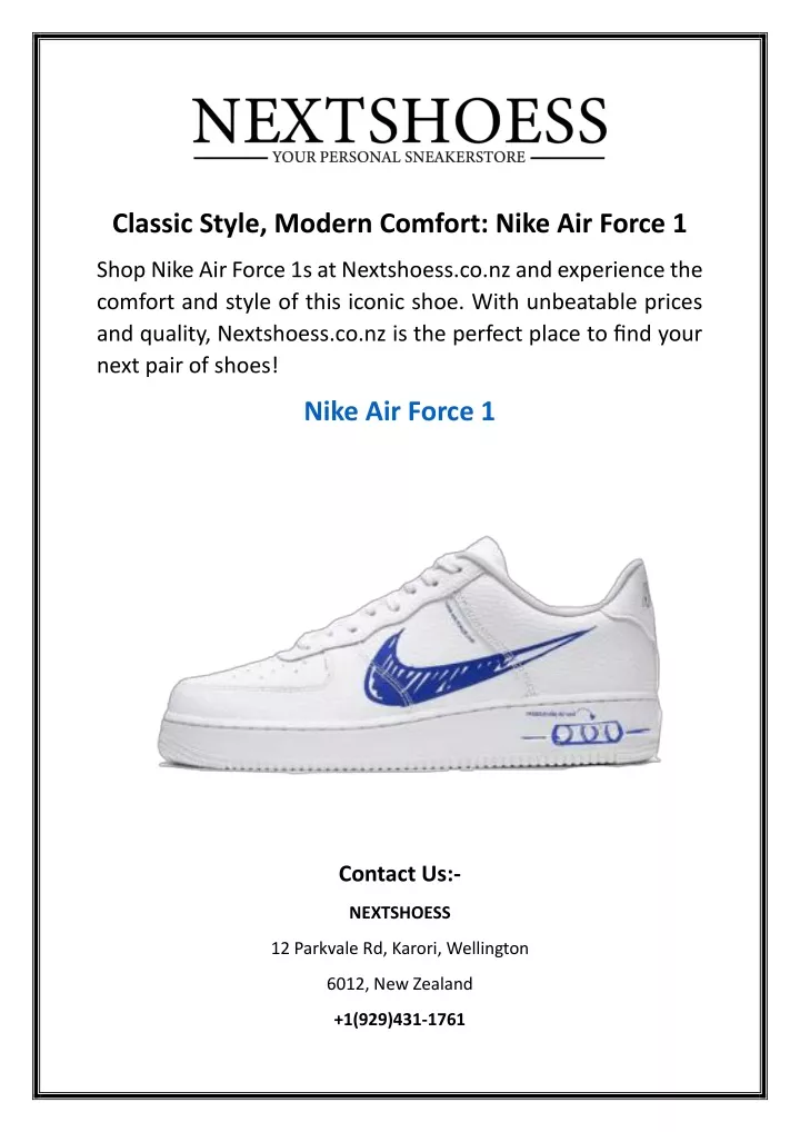 classic style modern comfort nike air force 1