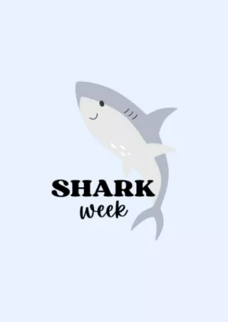 Read PDF  'SHARK WEEK' Period Journal by Just Sharon | Period Tracker   Undated 4-year