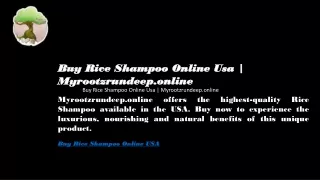 Buy Rice Shampoo Online Usa  Myrootzrundeep.online02