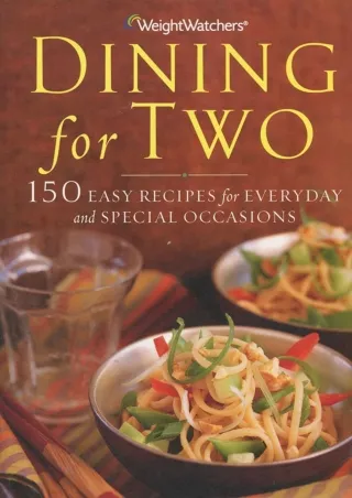 Epub Weight Watchers Dining for Two