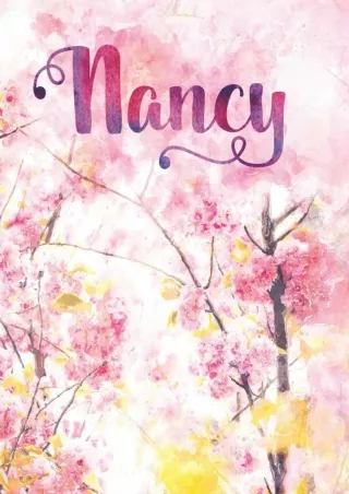 Full PDF Nancy: Personalized Journal - A Pink Cherry Blossom Diary