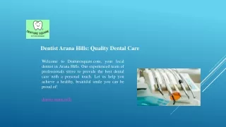 Dentist Arana Hills Quality Dental Care