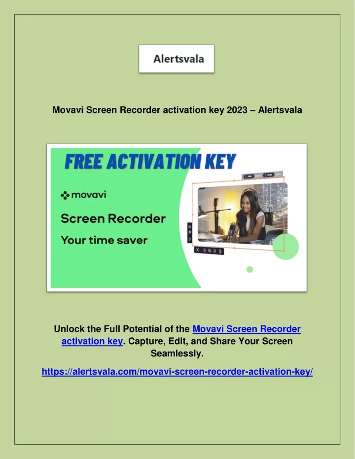 movavi screen recorder activation key 2023