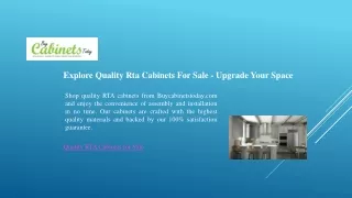 Explore Quality Rta Cabinets For Sale - Upgrade Your Space