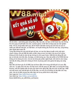 Bí quyết chiến thắng từ các chuyên gia game xổ số W88mba