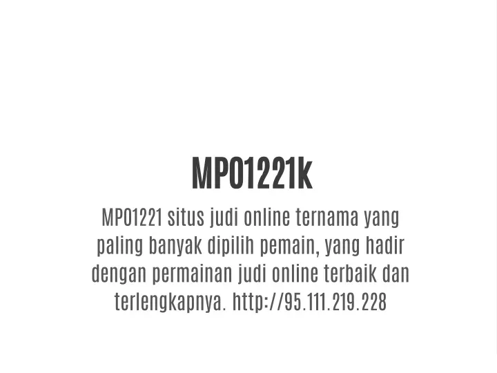 mpo1221k