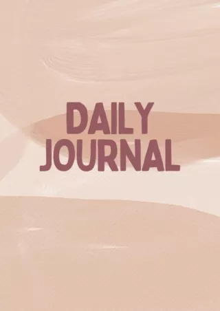 Epub Daily Journal Planner | For Daily And Weekly Reflection, Goal Setting And