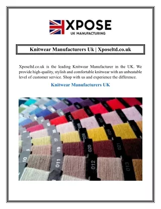Knitwear Manufacturers Uk  Xposeltd.co.uk