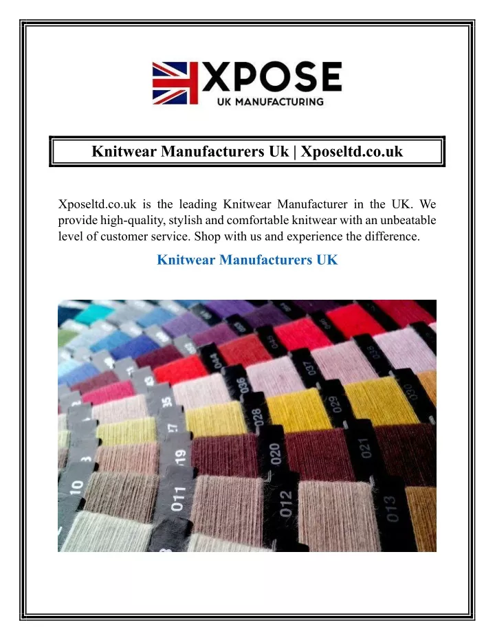 knitwear manufacturers uk xposeltd co uk