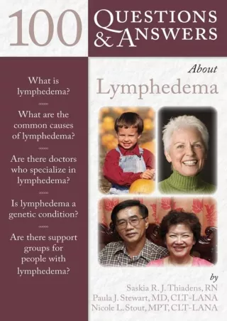 Read Ebook Pdf 100 Questions   Answers About Lymphedema