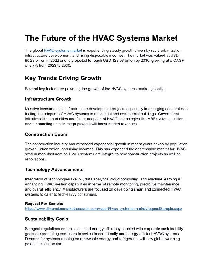 the future of the hvac systems market