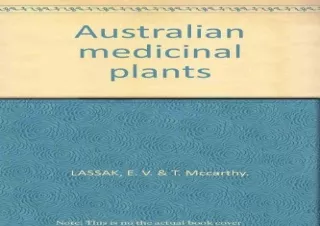 PDF Australian medicinal plants