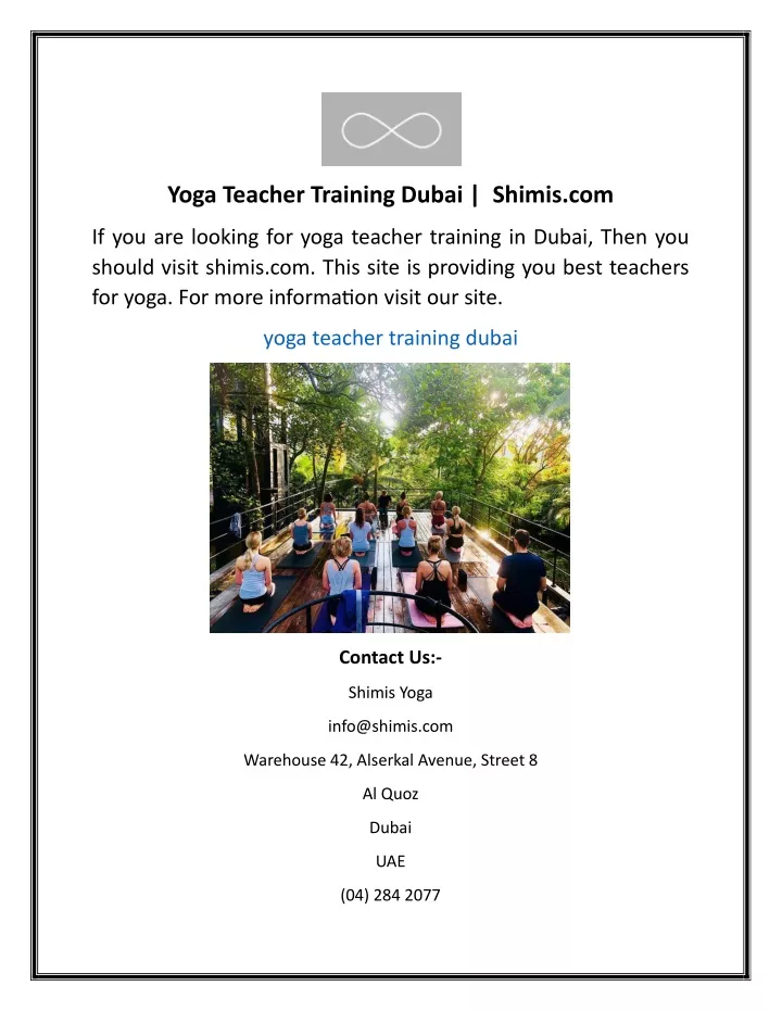 yoga teacher training dubai shimis com