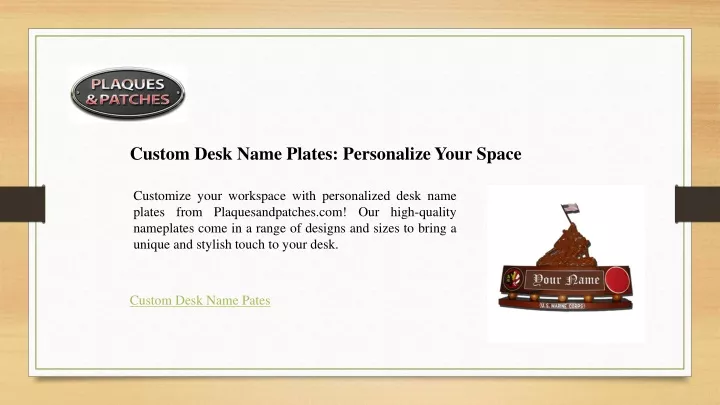 custom desk name plates personalize your space