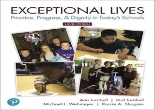 EBOOK READ Exceptional Lives: Practice, Progress, & Dignity in Today's Schools