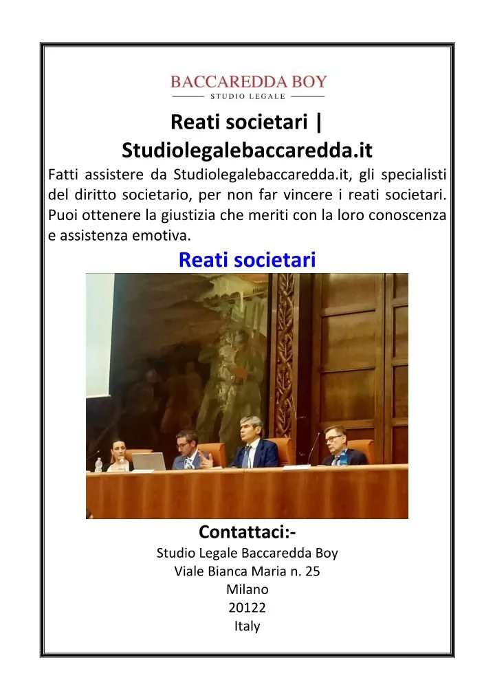 reati societari studiolegalebaccaredda it fatti