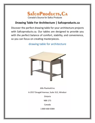 drawing table for architecture safcoproducts ca