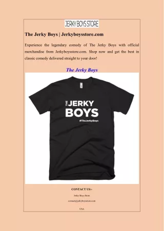 The Jerky Boys  Jerkyboysstore.com