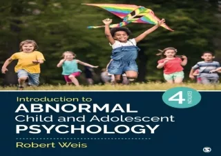 DOWNLOAD Introduction to Abnormal Child and Adolescent Psychology
