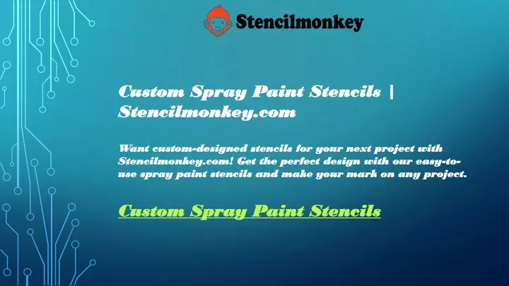 custom spray paint stencils stencilmonkey