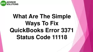 what are the simple ways to fix quickbooks error