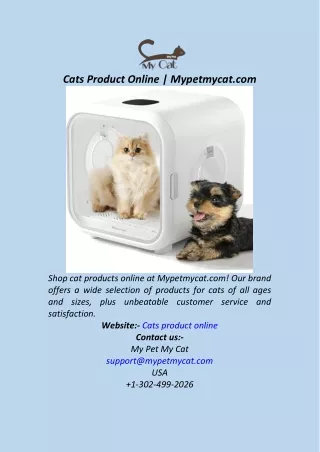 Cats Product Online  Mypetmycat