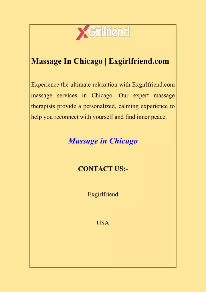 massage in chicago exgirlfriend com