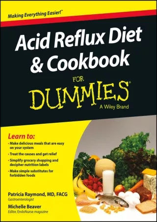 get [PDF] Download Acid Reflux Diet & Cookbook For Dummies