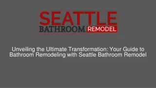 Seattle Bathroom Remodel