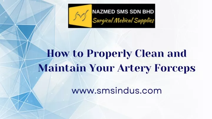 how to properly clean and maintain your artery