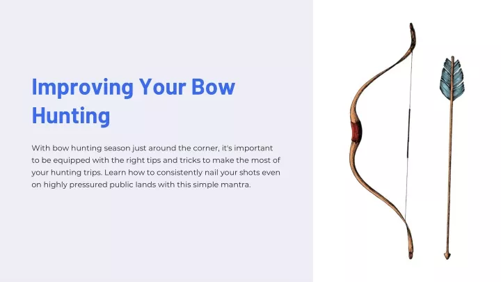 improving your bow hunting