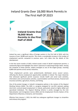 ireland grants over 18 000 work permits