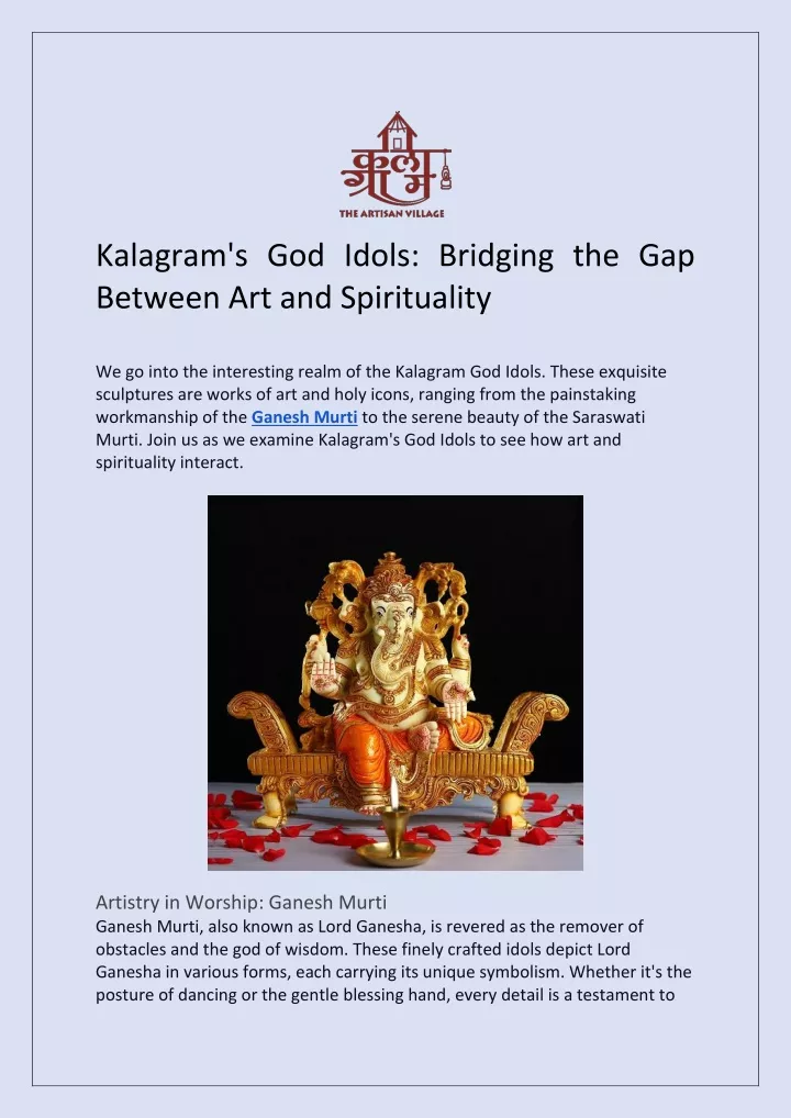 kalagram s god idols bridging the gap between