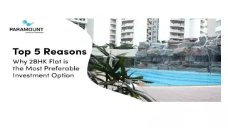 TOP 5 REASONS WHY 2BHK FLAT IS THE MOST PREFERABLE INVESTMENT OPTION