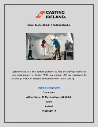 Model Casting Dublin | Castingireland.ie