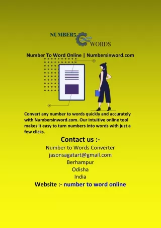 number to word online numbersinword com