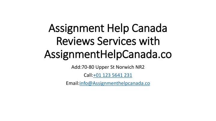 assignment help canada reviews services with assignmenthelpcanada co