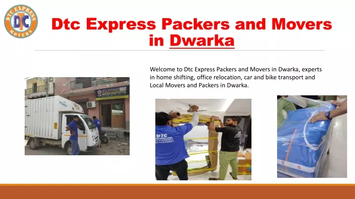 dtc express packers and movers in dwarka