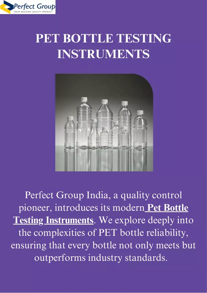 pet bottle testing instruments