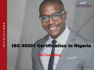 ISO 45001 Certification In Nigeria