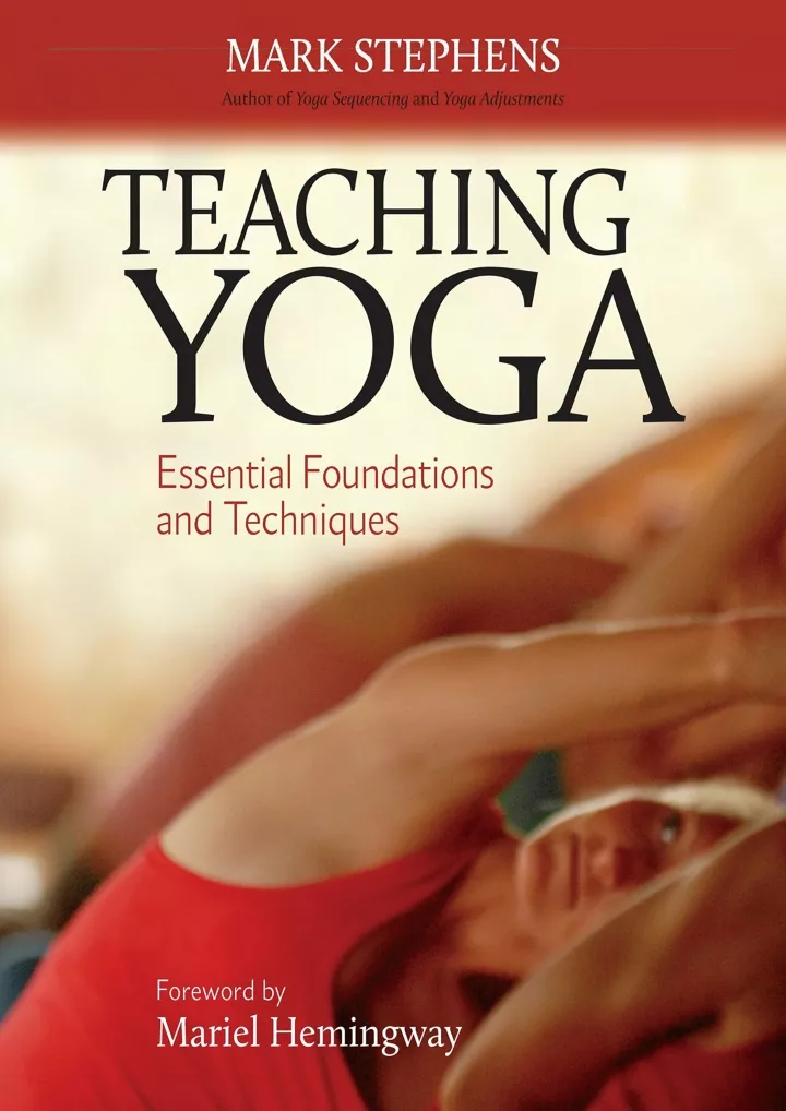 teaching yoga essential foundations