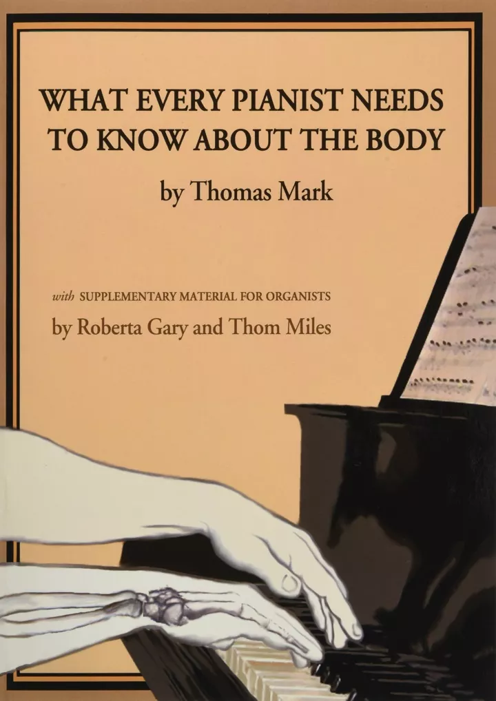 what every pianist needs to know about the body