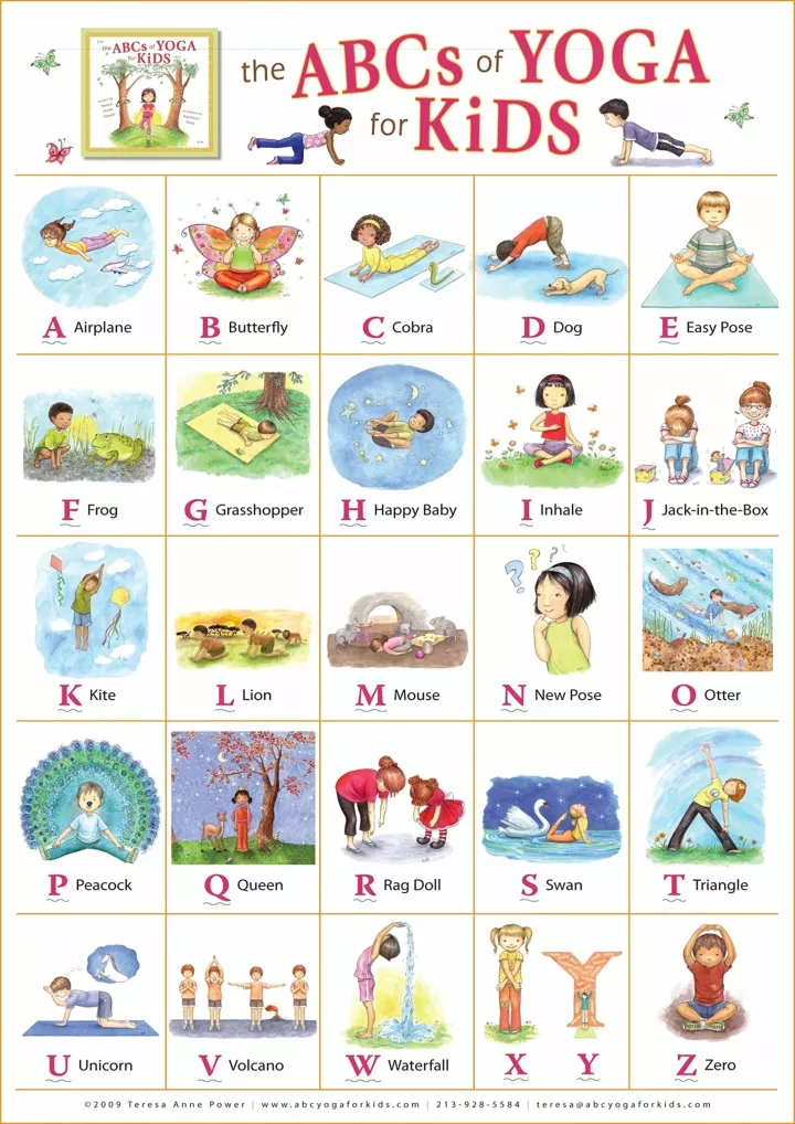 the abcs of yoga for kids poster download