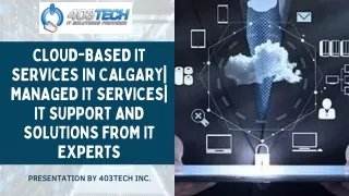 Cloud-Based IT Services in Calgary| Managed IT Services| IT Support and Solution