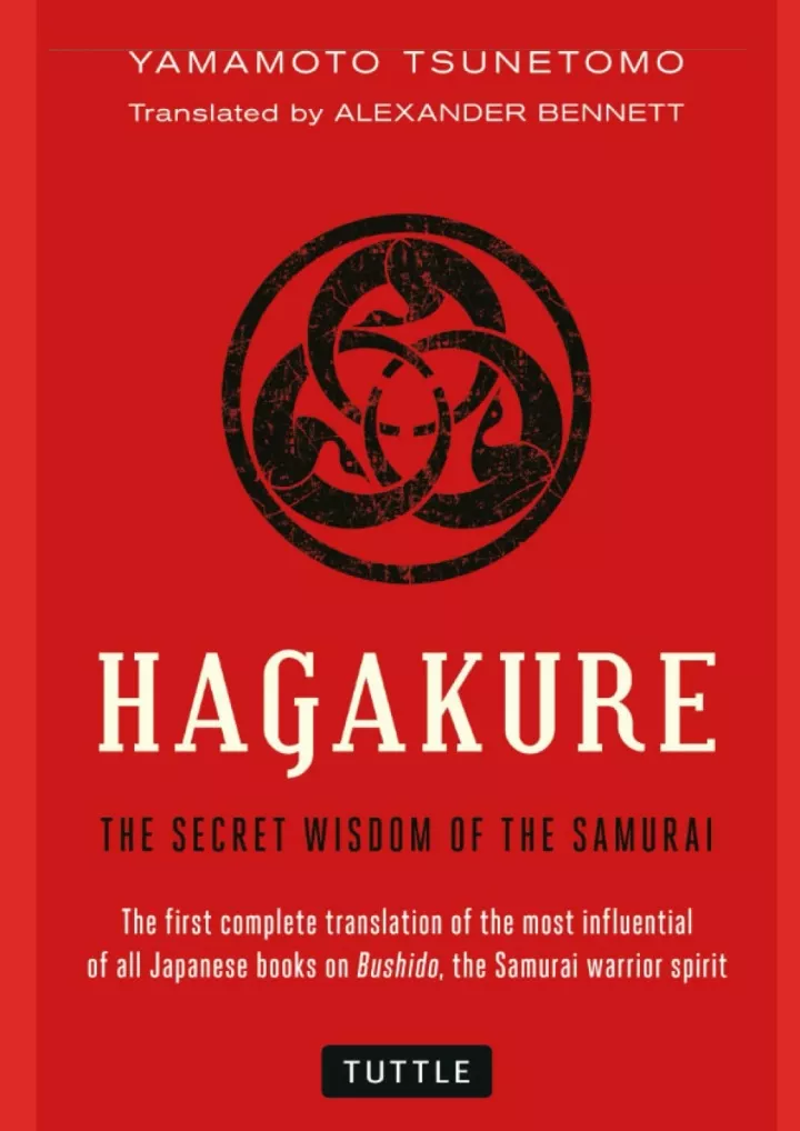 hagakure the book of the samurai unabridged