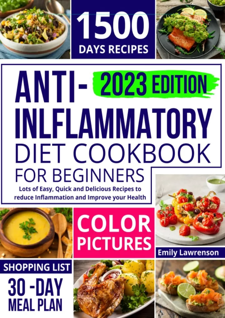 anti inflammatory diet cookbook for beginners