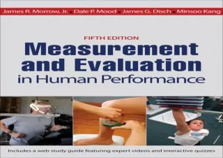 DOWNLOAD BOOK [PDF] Measurement and Evaluation in Human Performance